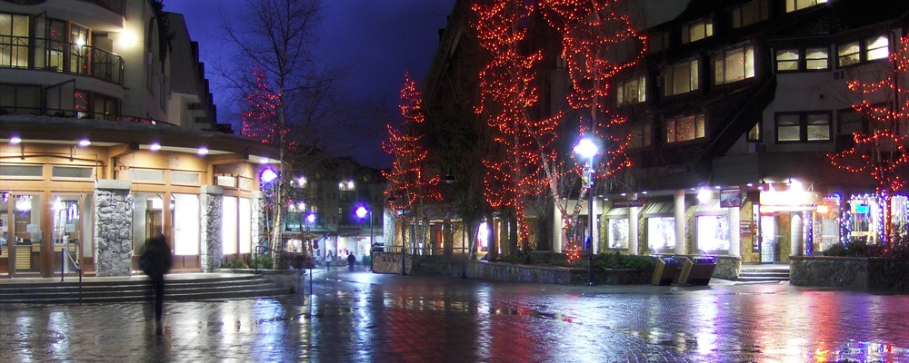 Whistler Village At Night
